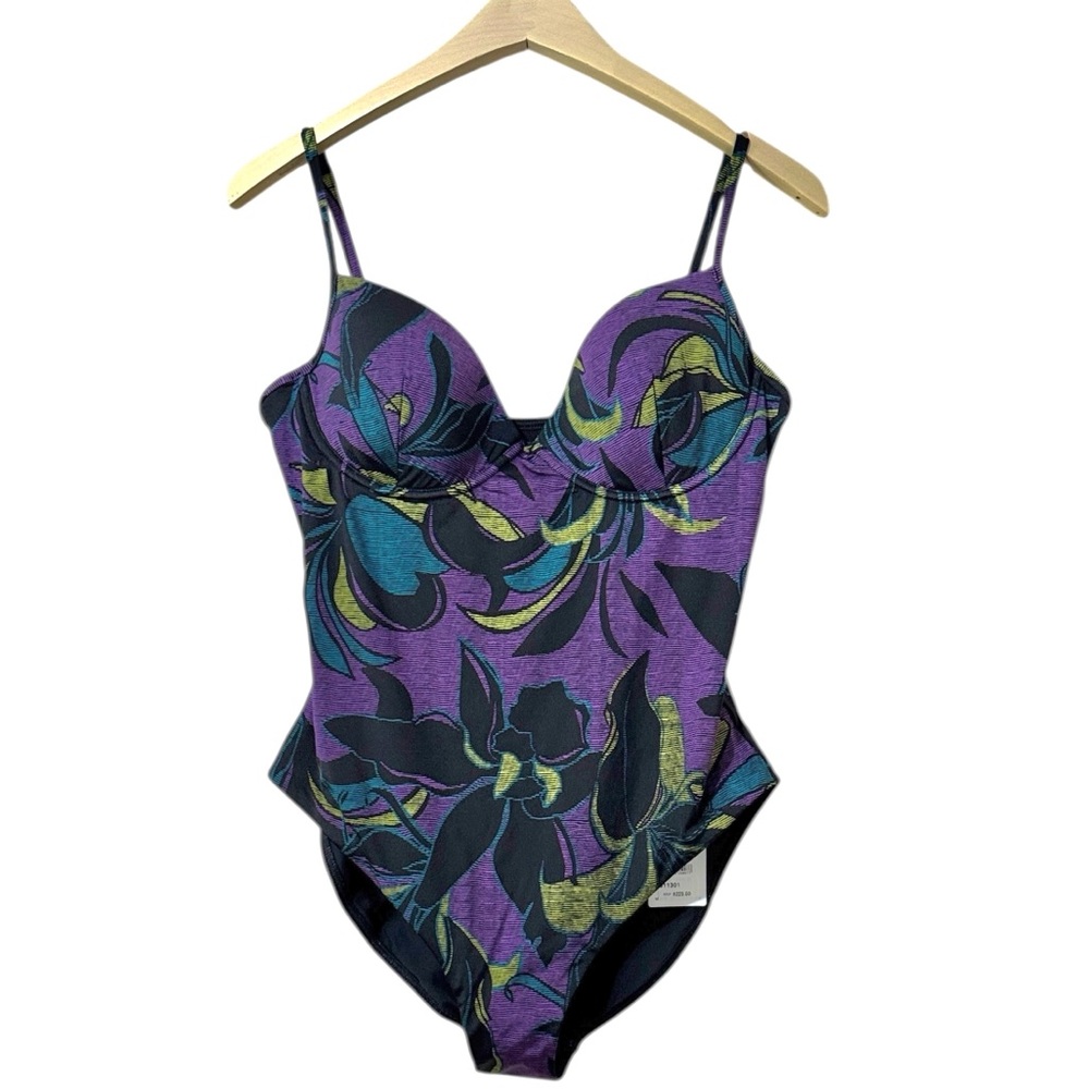 JETS Australia Moulded Underwire One Piece Swimsuit Size 12